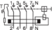 Scheme de circuit Întrerupător diferențial 4 poli, tip A, selectiv