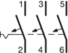 Scheme de circuit Disjunctor 3 poli, curbă C