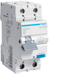 AD882J Disjunctor diferențial P+N 32A-30mA,  C,  4,5kA,  tip AC