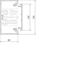 Segmentare produs completă BR70130 Secţiune inferioară PVC