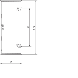 Segmentare produs BR70170 Secţiune inferioară PVC