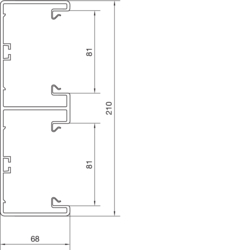 Segmentare produs BR70214 Secţiune inferioară PVC