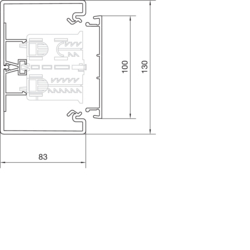 Segmentare produs completă BR85130 Secţiune inferioară PVC