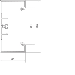 Segmentare produs BR85170 Secţiune inferioară PVC