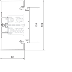 Segmentare produs completă BR85170 Secţiune inferioară PVC