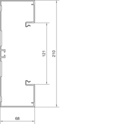 Segmentare produs BRA65210B Secţiune inferioară Aluminiu