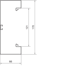 Segmentare produs BRS65170B Secţiune inferioară Tablă de oţel