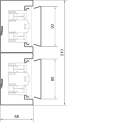 Segmentare produs completă BRS65210D Secţiune inferioară Tablă de oţel