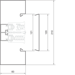 Segmentare produs completă BRS85210B Secţiune inferioară Tablă de oţel