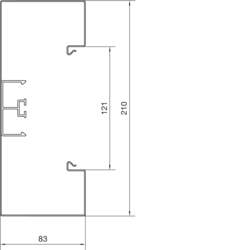 Segmentare produs BRS85210B Secţiune inferioară Tablă de oţel