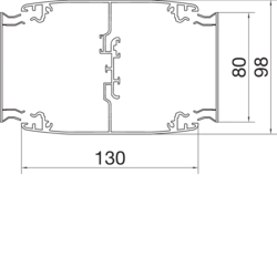 Segmentare produs completă Coloană DA 200, 2 fețe, fixare piston Aluminiu