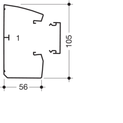 Segmentare produs completă GBD 50x100 mm PVC PVC