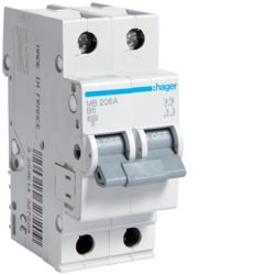 MB206A Disjunctor 1P,  6A,  6kA,  B,  1M