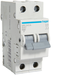 MB240A Disjunctor 2P,  40A,  6kA,  B,  2M