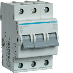 MB340A Disjunctor 3P,  40A,  6kA,  B,  3M
