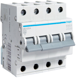 MB425A Disjunctor 4P,  25A,  6kA,  B,  4M