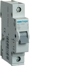 MC103A Disjunctor 1P,  3A,  6kA,  C,  1M