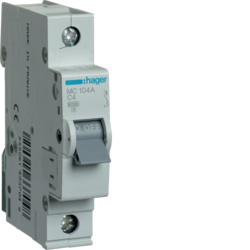MC104A Disjunctor 1P,  4A,  6kA,  C,  1M