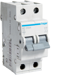 MC202A Disjunctor 2P,  2A,  6kA,  C,  2M