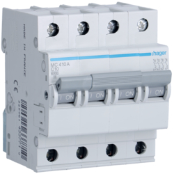 MC410A Disjunctor 4P,  10A,  6kA,  C,  4M