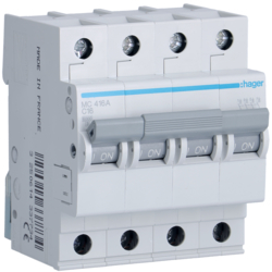 MC416A Disjunctor 4P,  16A,  6kA,  C,  4M