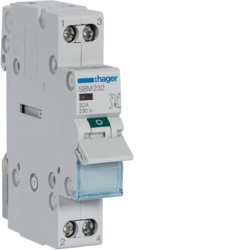 SBM232 Întrerupător 2P 32A 230V LED 1M