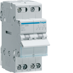 SFT225 Inversor 2P 25A,  230V I-0-II,  pct.comun sup. 2M