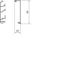 Segmentare produs completă SL200801 și SL2008022 Secţiune inferioară PVC