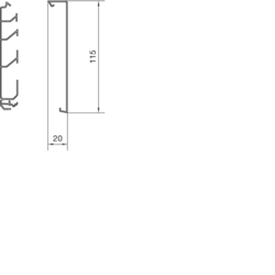 Segmentare produs completă SL2001151 și SL201152 Secţiune inferioară PVC