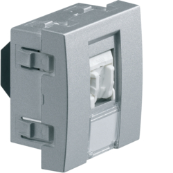 WS211T Priză date RJ45 categorie 5e UTP,  aluminiu,  2M