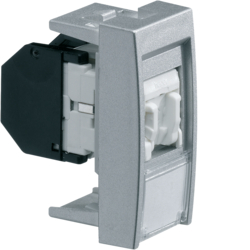 WS219T Priză date RJ45 categorie 6 UTP,  aluminiu,  1M