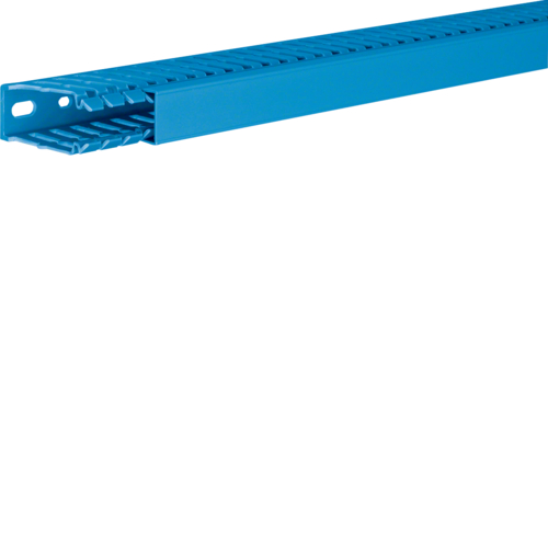 BA760025BL Canal cablu perforat cu capac 60x25, albastru
