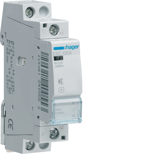 ESC125S Contactor silentios,  25A,  1ND,  230V