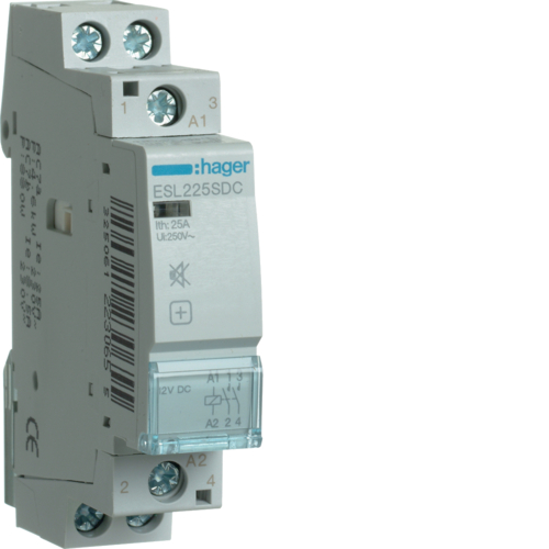 ESL225SDC Contactor silențios 25A,  2ND,  12VDC