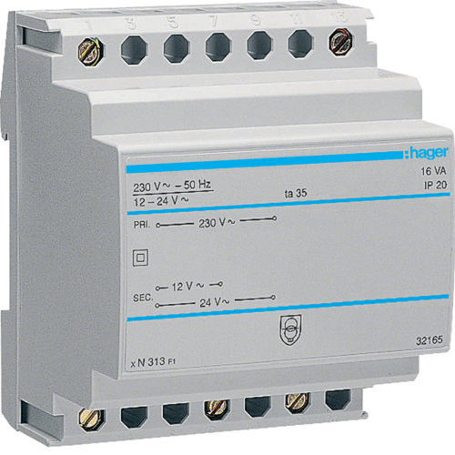 ST313 Transformator semnal 16VA,  230/12-24V