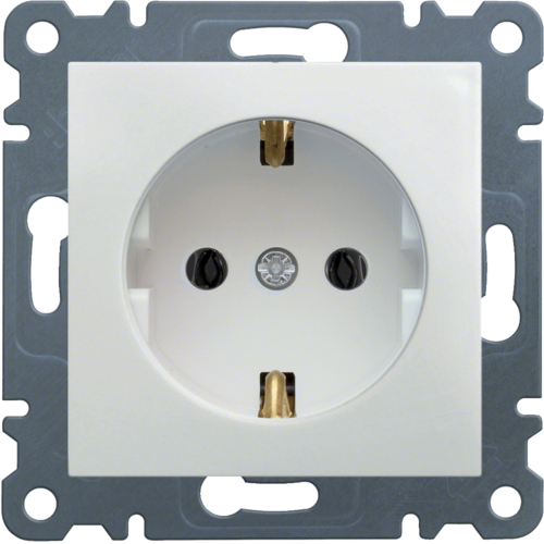 WL1050 Priză simplă SCHUKO,  alb