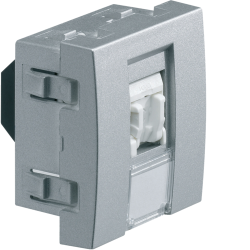 WS220T Priză date RJ45 categorie 6 UTP,  aluminiu,  2M